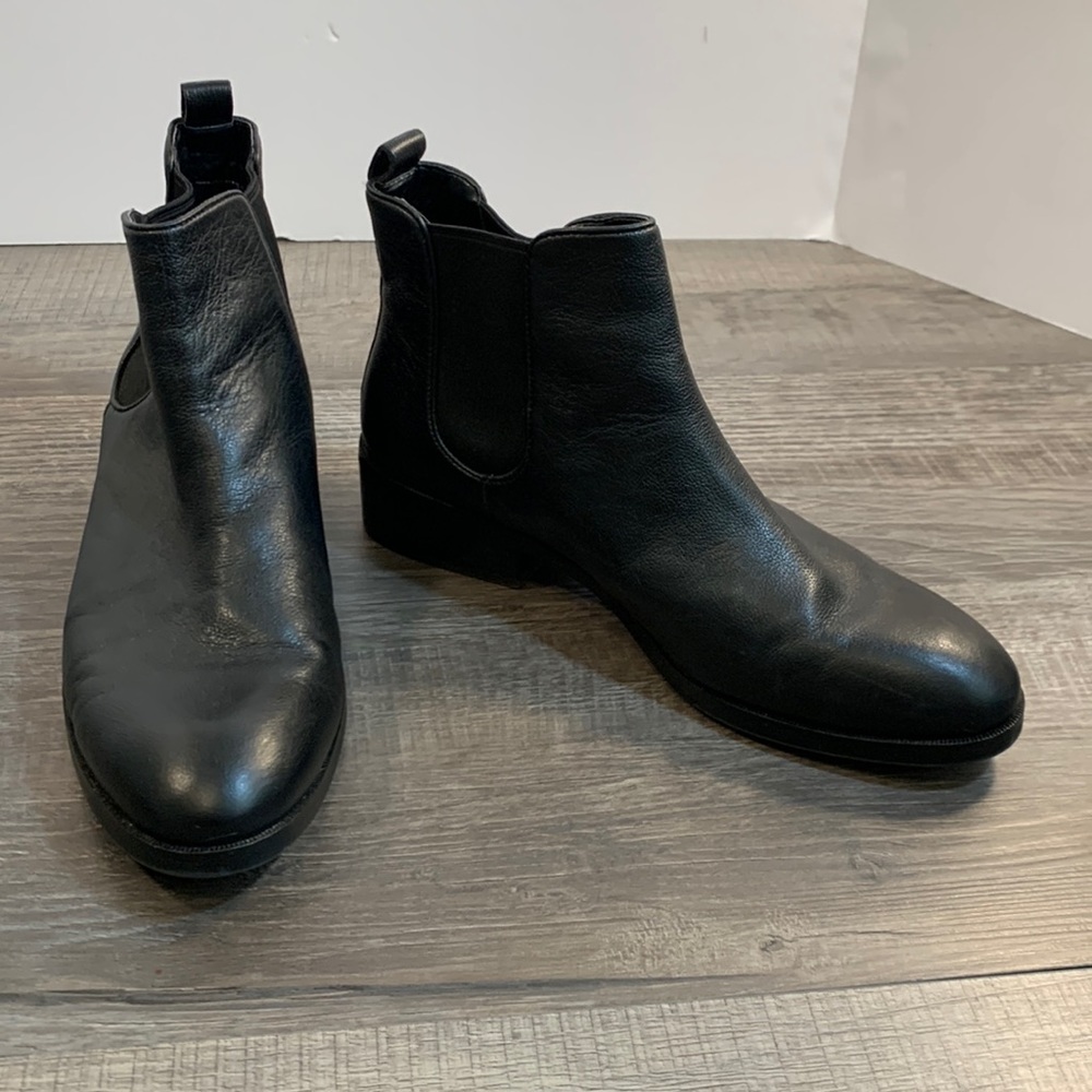 Cole Haan black leather boots size 10